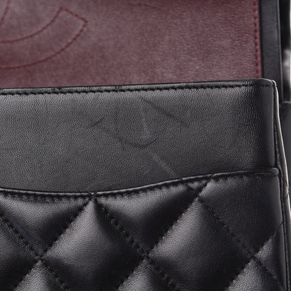 Chanel Lambskin Quilted Jumbo Double Flap Black 14 of 17