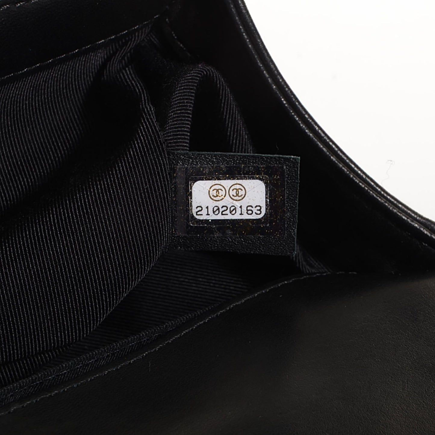 Lambskin Quilted Medium Boy Flap Black