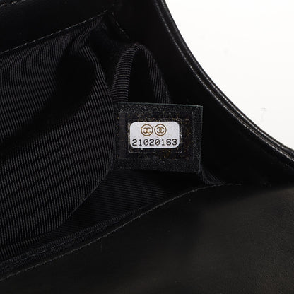 Chanel Lambskin Quilted Medium Boy Flap Black 8 of 9