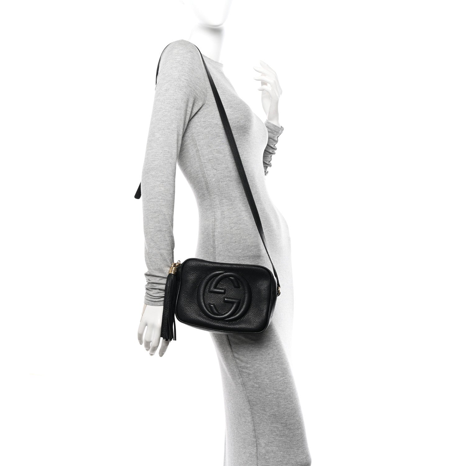 Gucci Pebbled Calfskin Small Soho Disco Bag Black 2 of 15