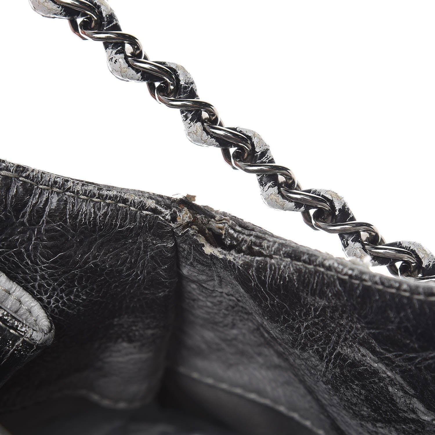 Chanel Vinyl Quilted Melrose Degrade Tote Black 12 of 12