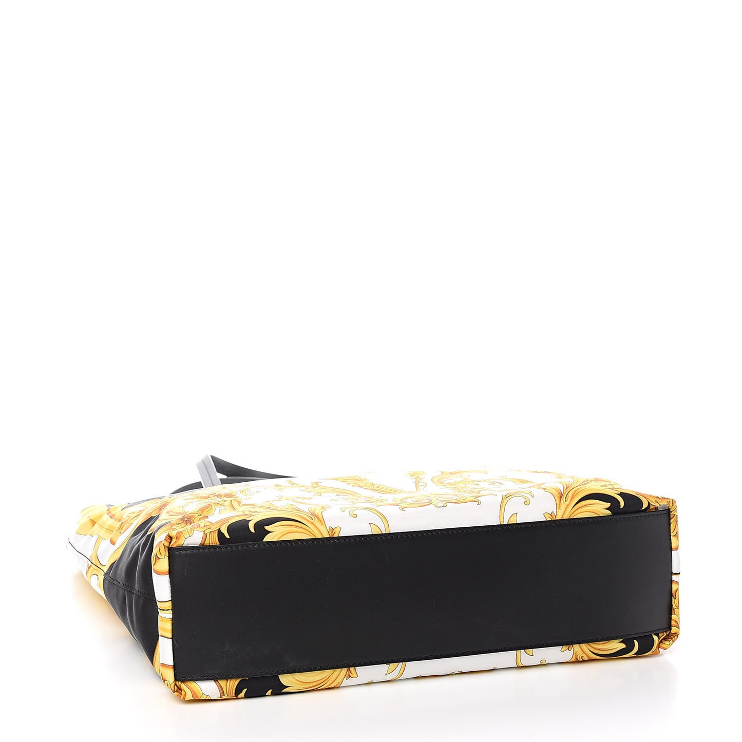 Nylon Baroque Print Tote Black