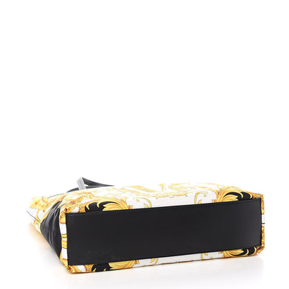 Versace Nylon Baroque Print Tote Black 4 of 9