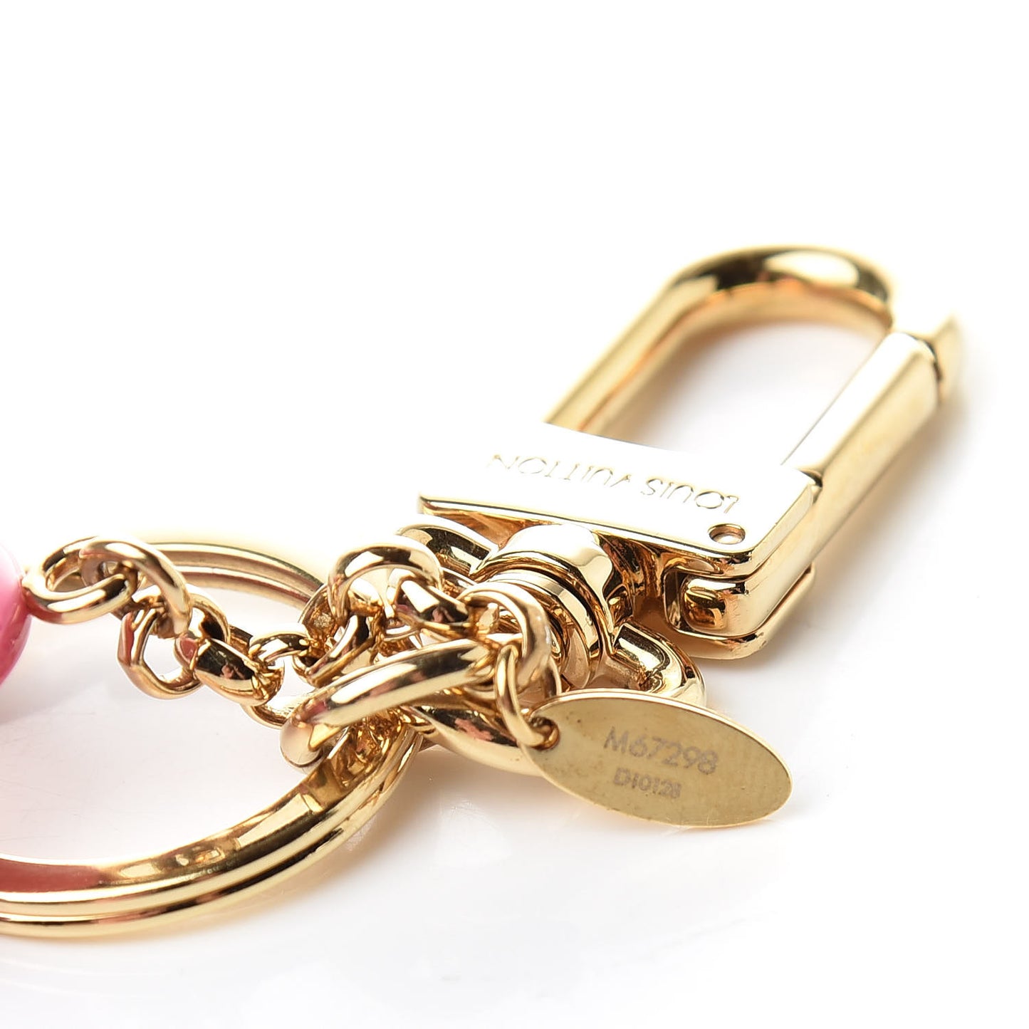 Resin Wood Vivienne Bag Charm Pink