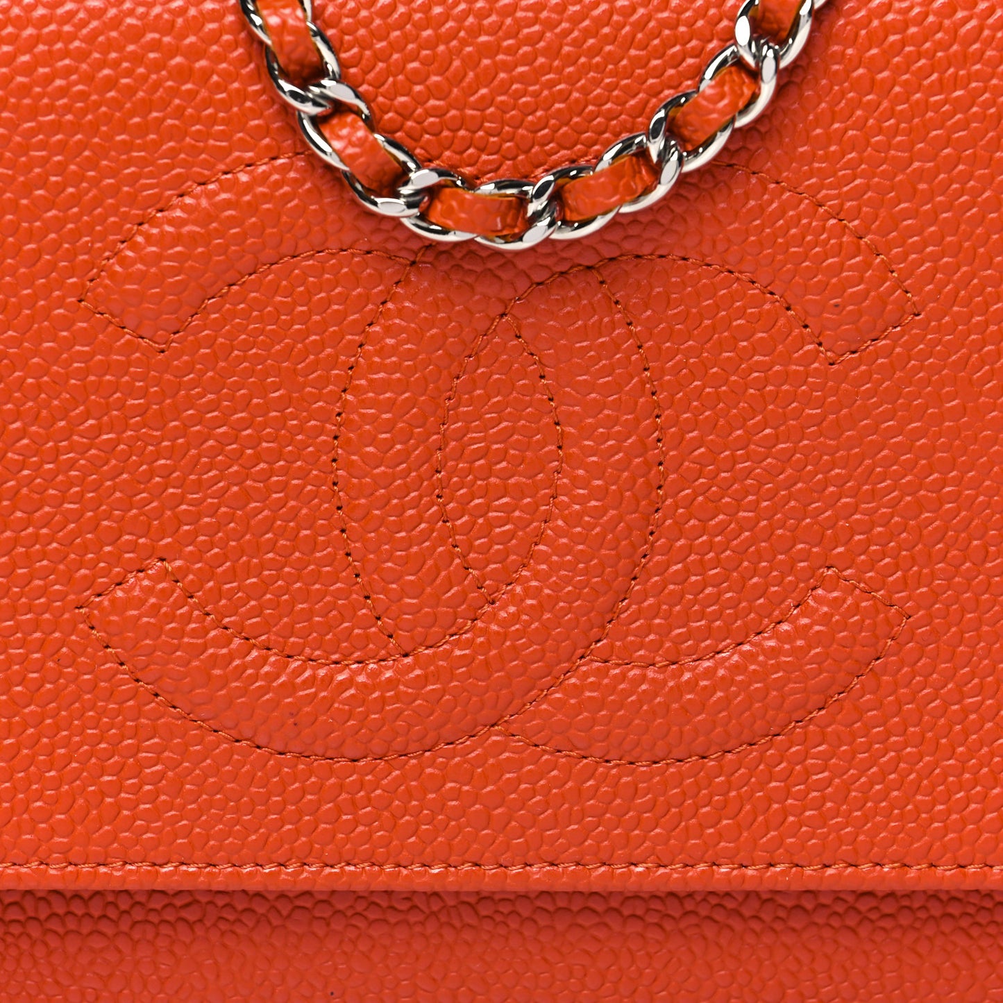 Caviar Timeless CC Wallet On Chain WOC Orange