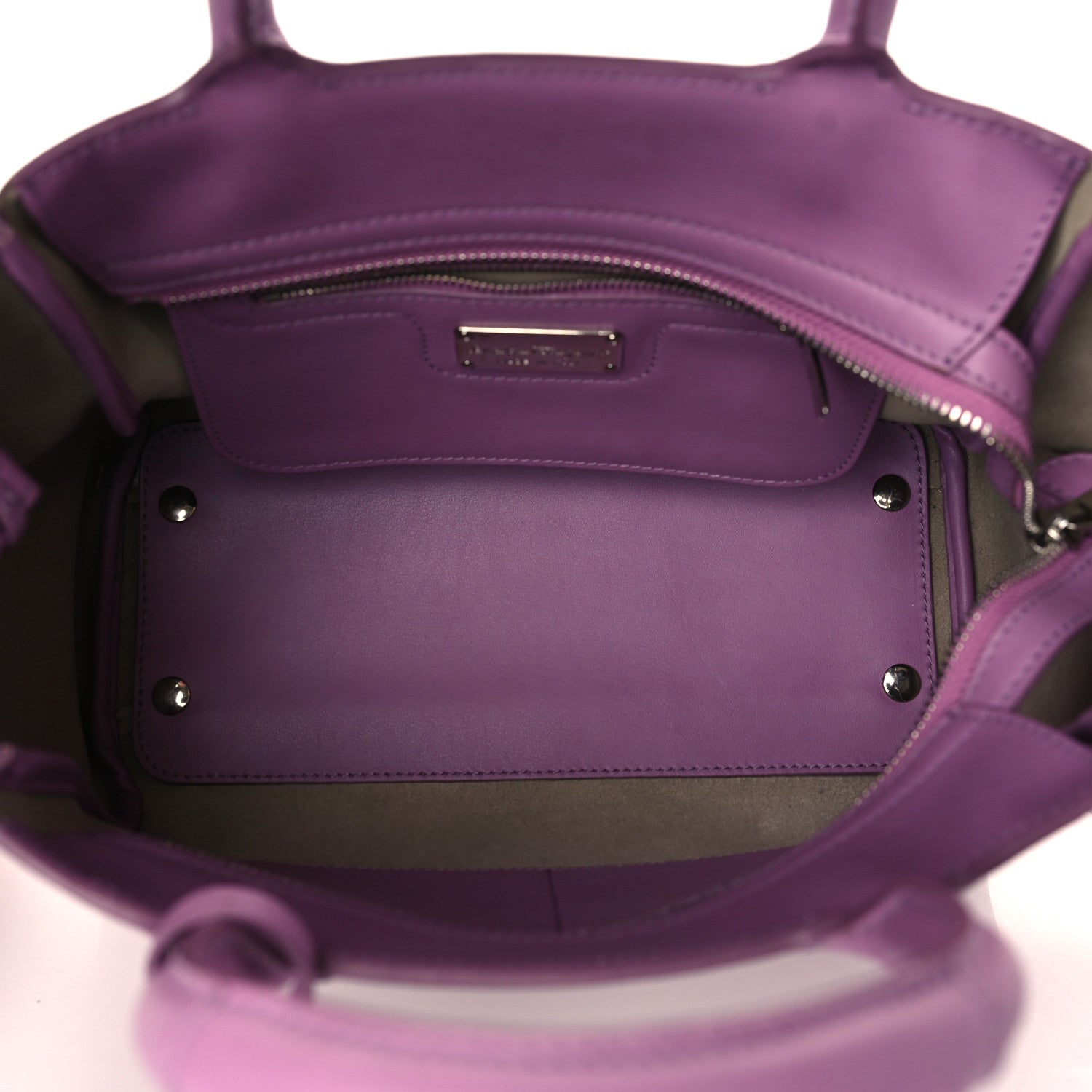 Salvatore Ferragamo Calfskin Tote Purple 4 of 9