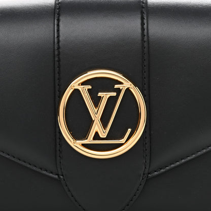 Louis Vuitton Smooth Calfskin LV Pont 9 Black 7 of 9