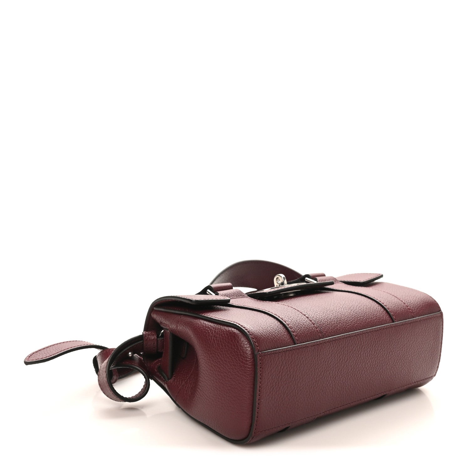 Mulberry Small Classic Grain Mini Bayswater Black Cherry 4 of 9