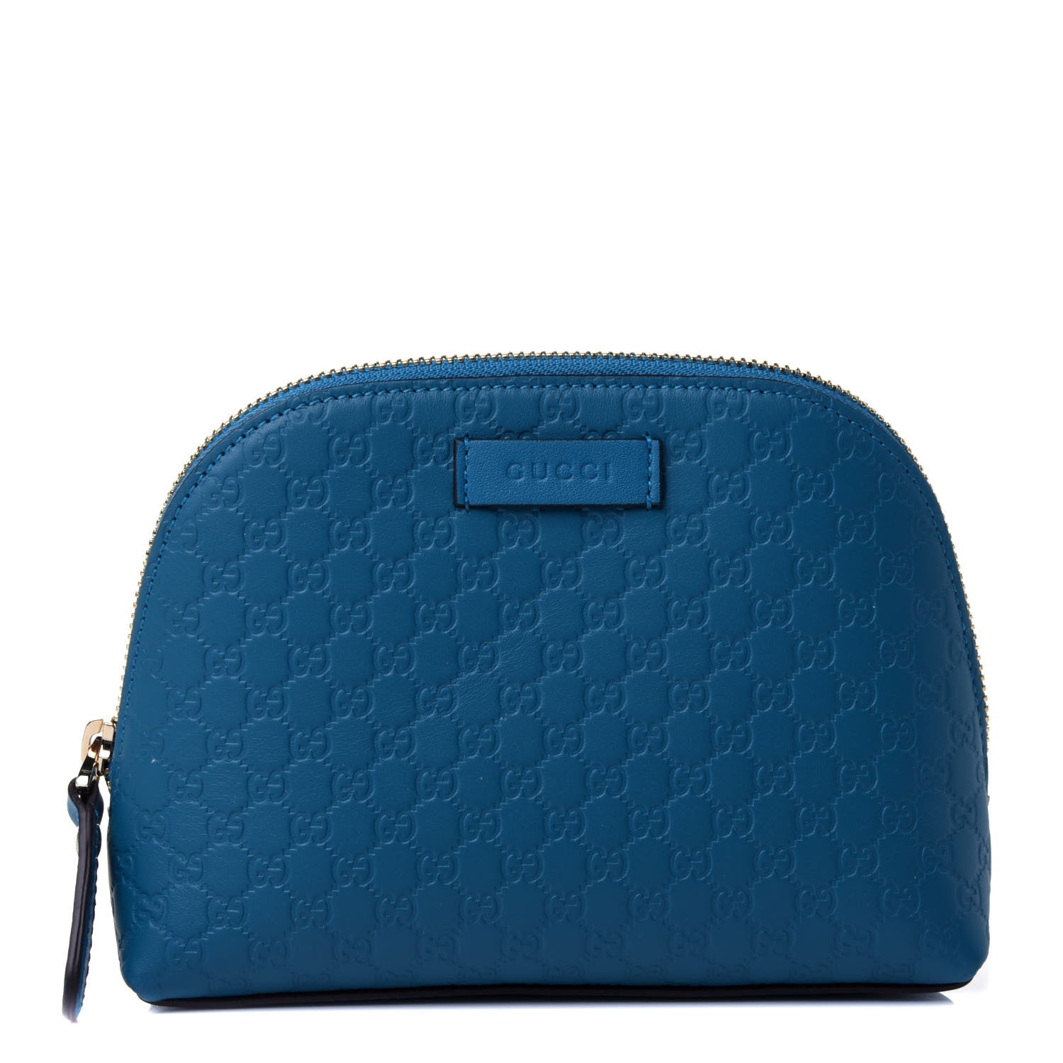 Gucci Microguccissima GG Cosmetic Case Deep Cobalt 1 of 4