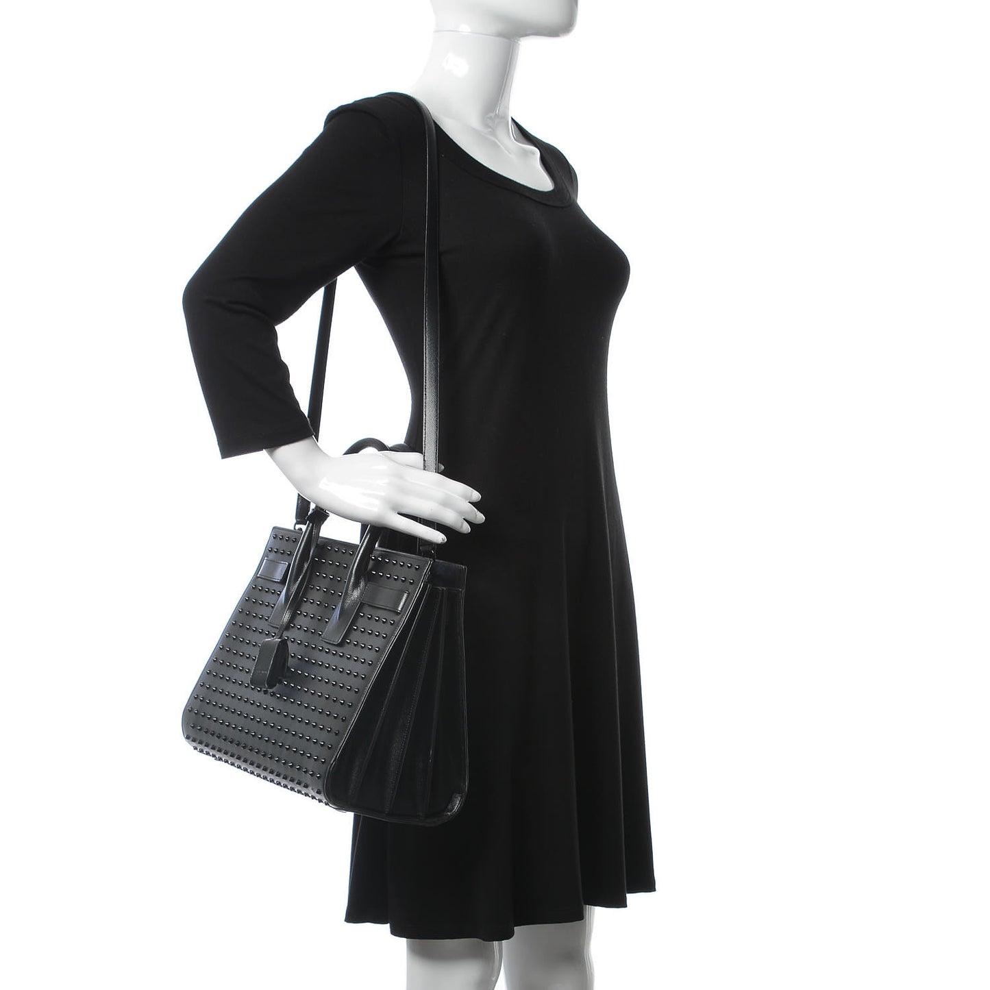 Grain De Poudre Studded Small Sac De Jour Black