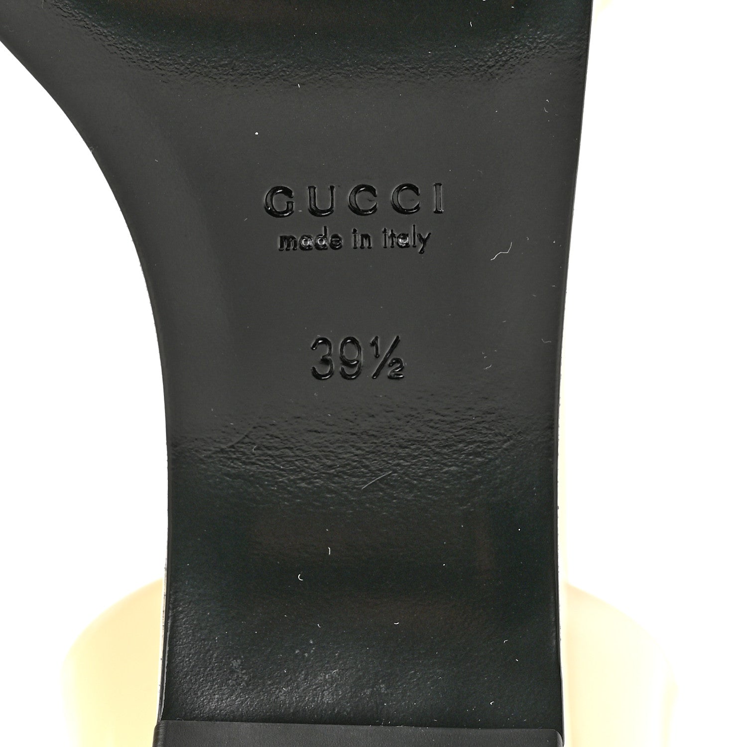 Gucci Superlight Calfskin Horsebit Platform Sandals  39.5 New Ivory 8 of 9
