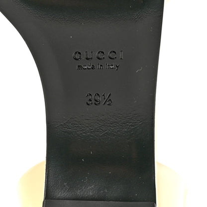 Gucci Superlight Calfskin Horsebit Platform Sandals  39.5 New Ivory 8 of 9
