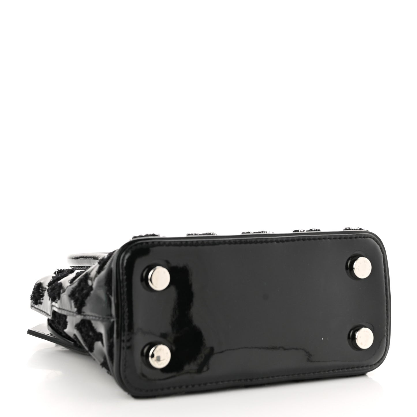 Patent Lambskin Fascination Lockit BB Black