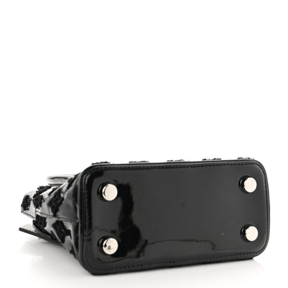 Louis Vuitton Patent Lambskin Fascination Lockit BB Black 3 of 8