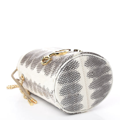 Gucci Snakeskin Mini Zumi Bucket Bag Grey 4 of 11