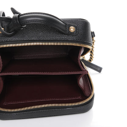 Chanel Caviar Quilted Small CC Filigree Vanity Case Black 6 of 9