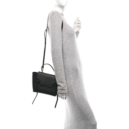 Celine Grained Calfskin Nano Belt Bag Black 2 of 10
