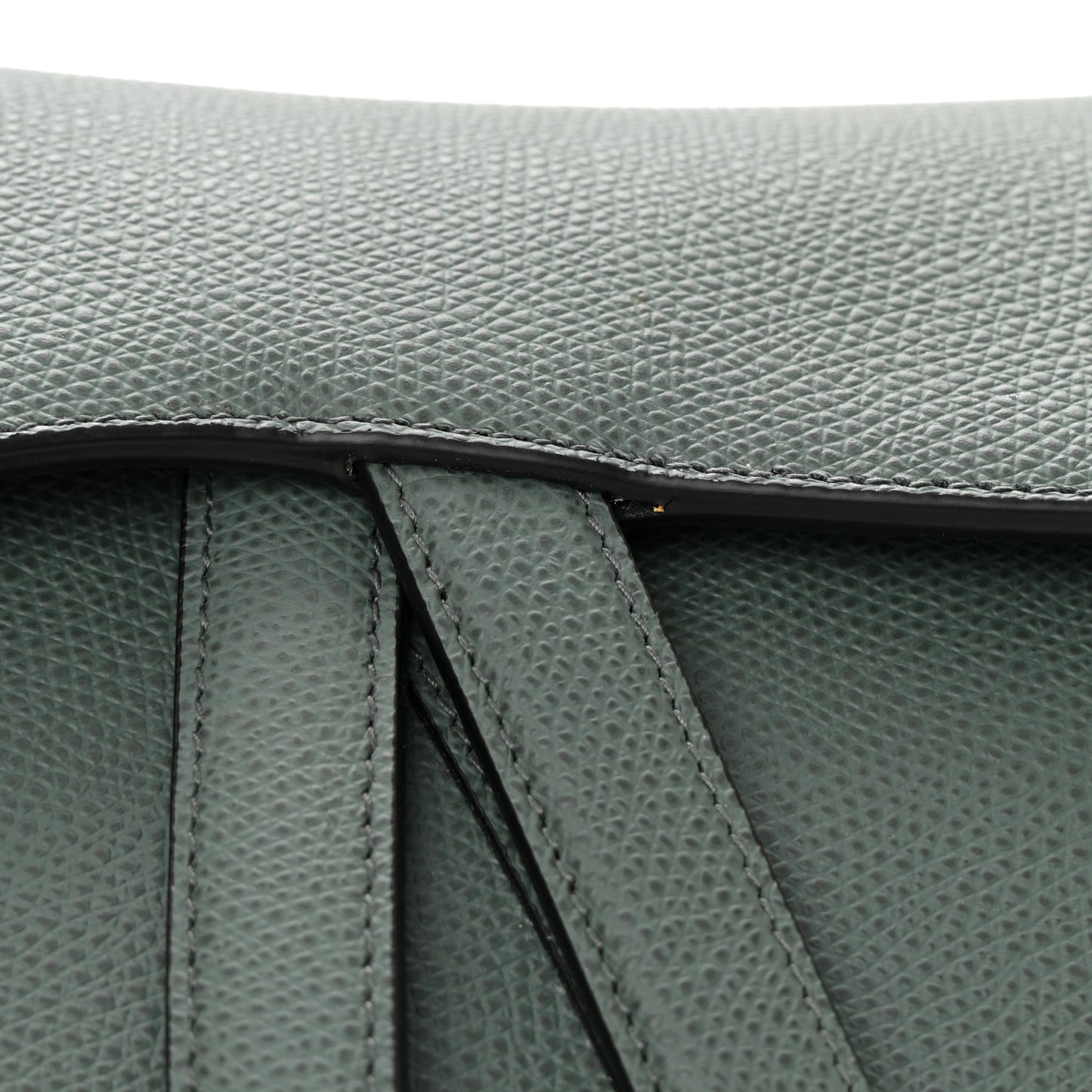 Grained Calfskin Saddle Bag Orage