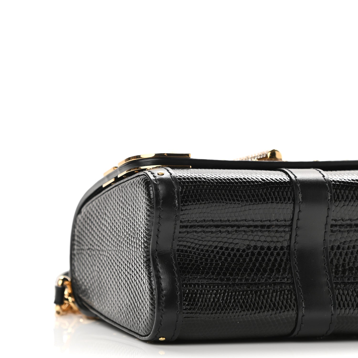 Louis Vuitton Lizard Mini Twist Shoulder Bag Black 9 of 11