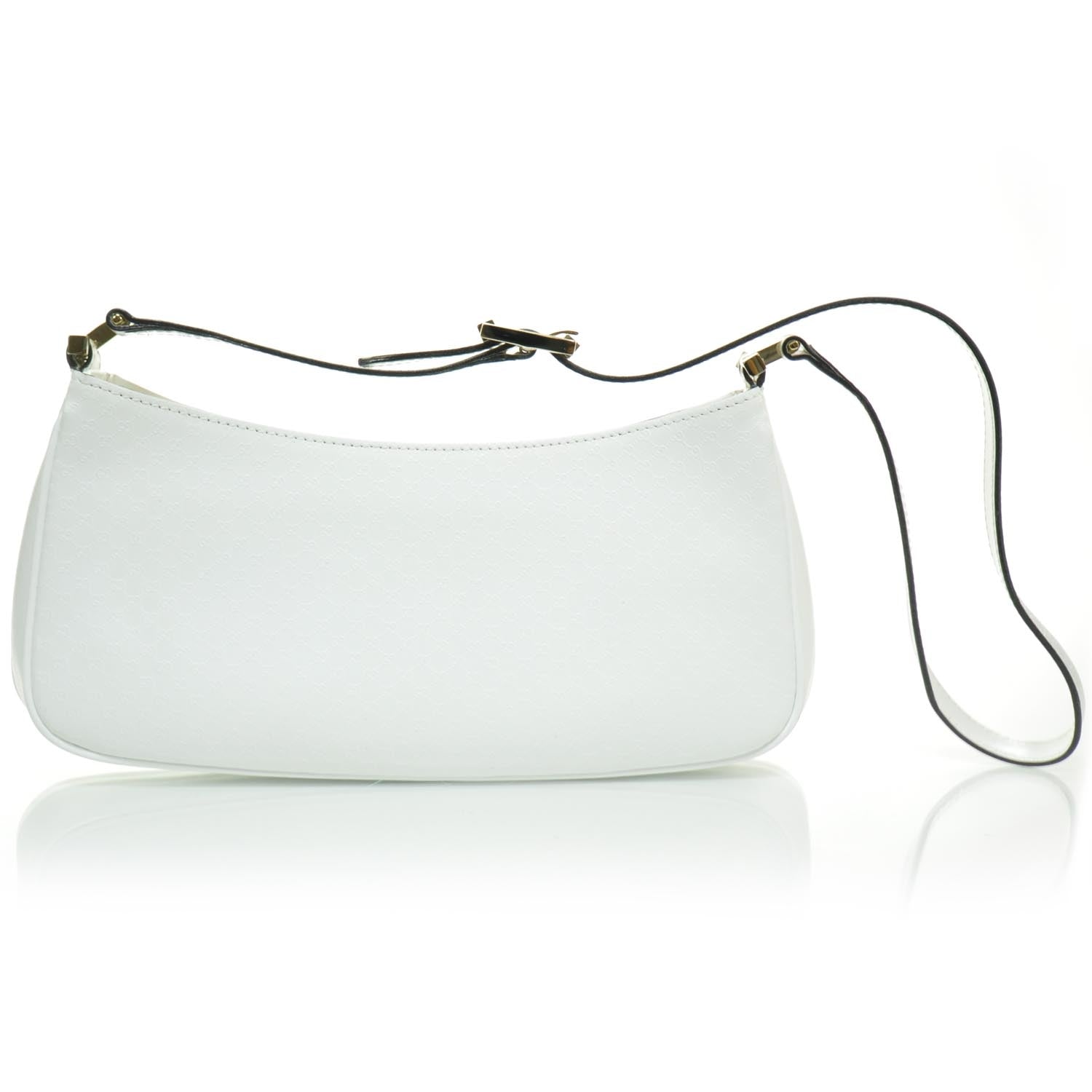 Gucci Leather Shoulder Bag White 1 of 8