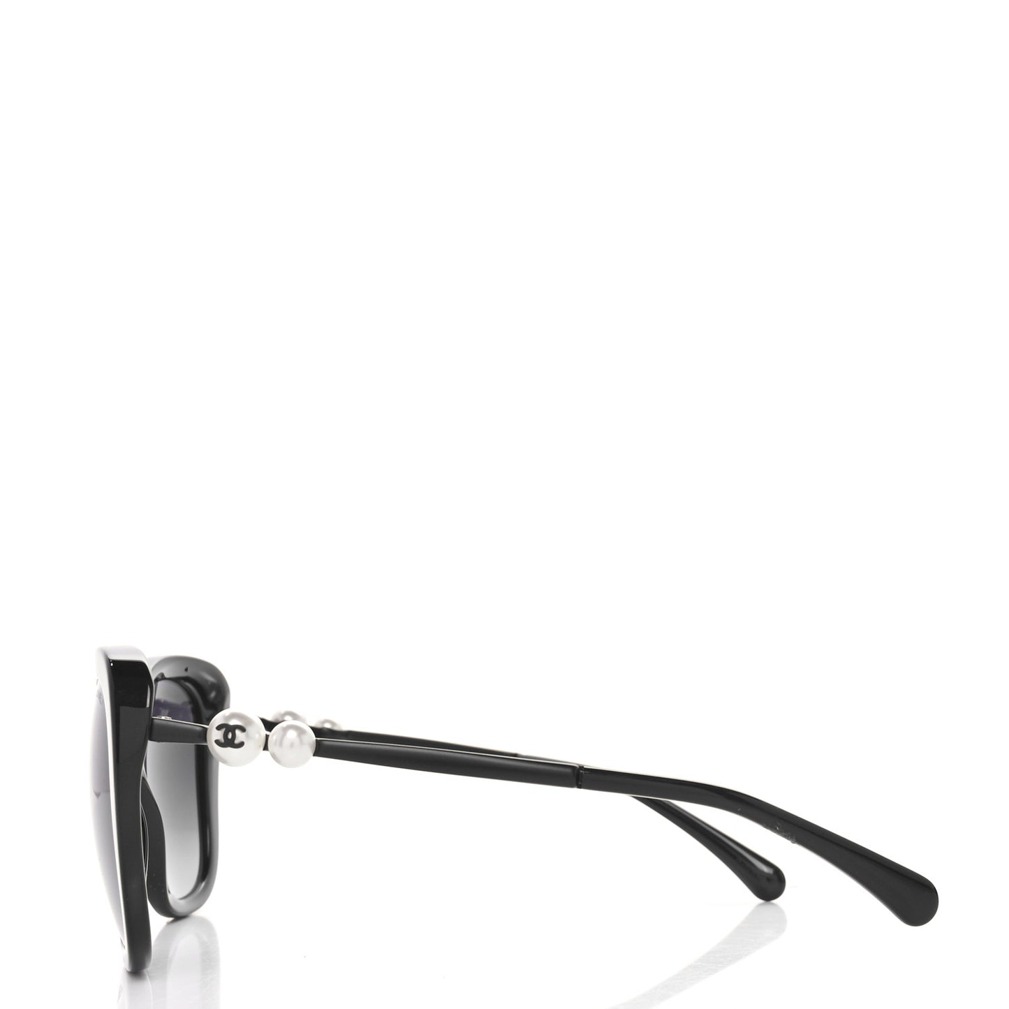 Acetate Butterfly Winter Pearl Sunglasses 5339-H Black