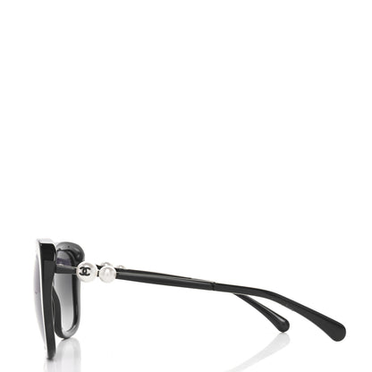 Chanel Acetate Butterfly Winter Pearl Sunglasses 5339-H Black 3 of 7