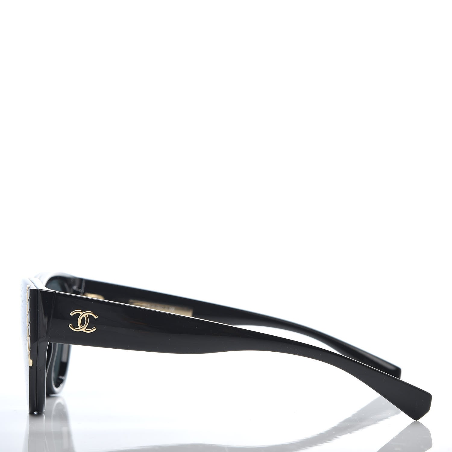 Chanel Acetate Cat Eye Sunglasses 6054 Black 3 of 8