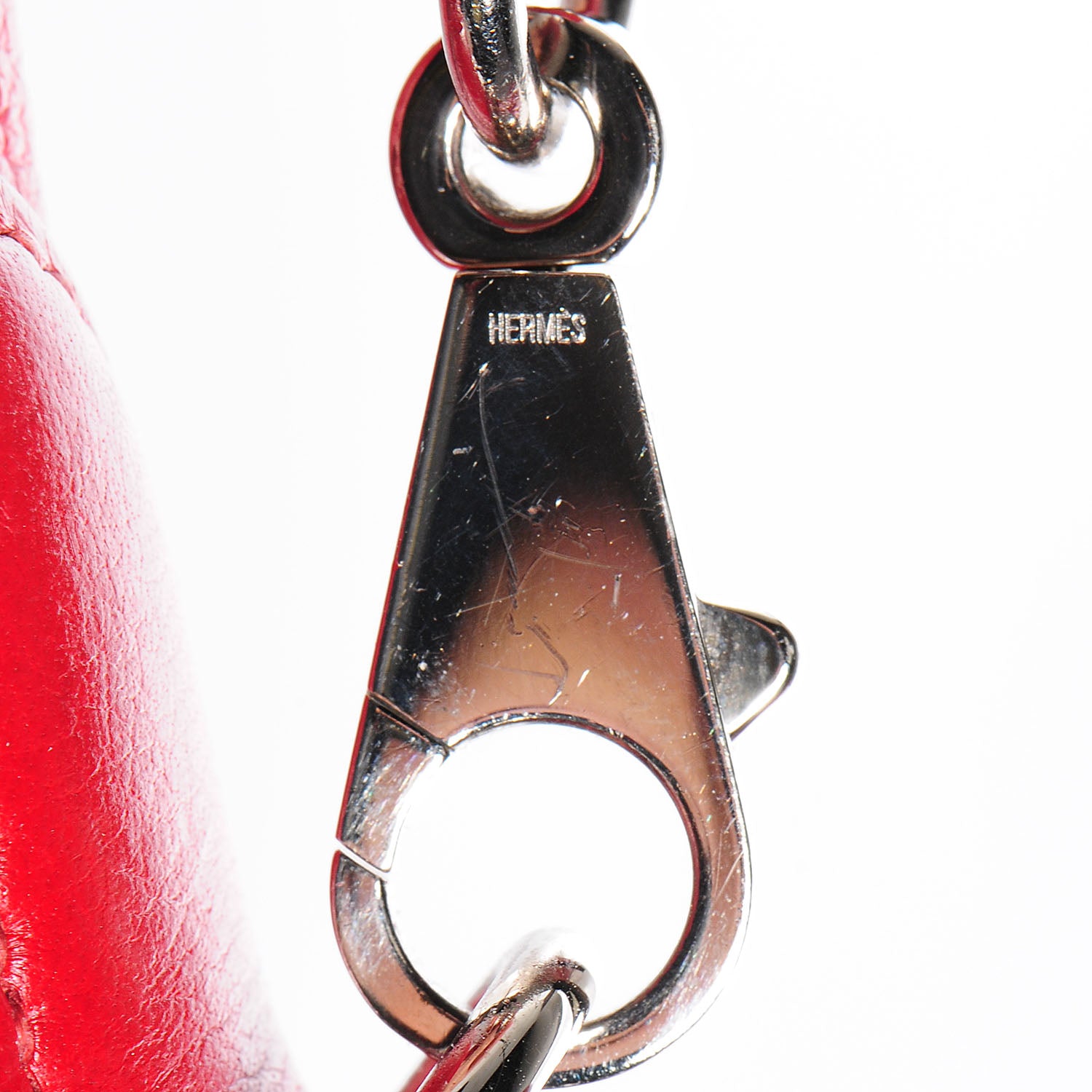 Hermes Taurillon Clemence Kelly Retourne 32 Rouge Garance 24 of 25