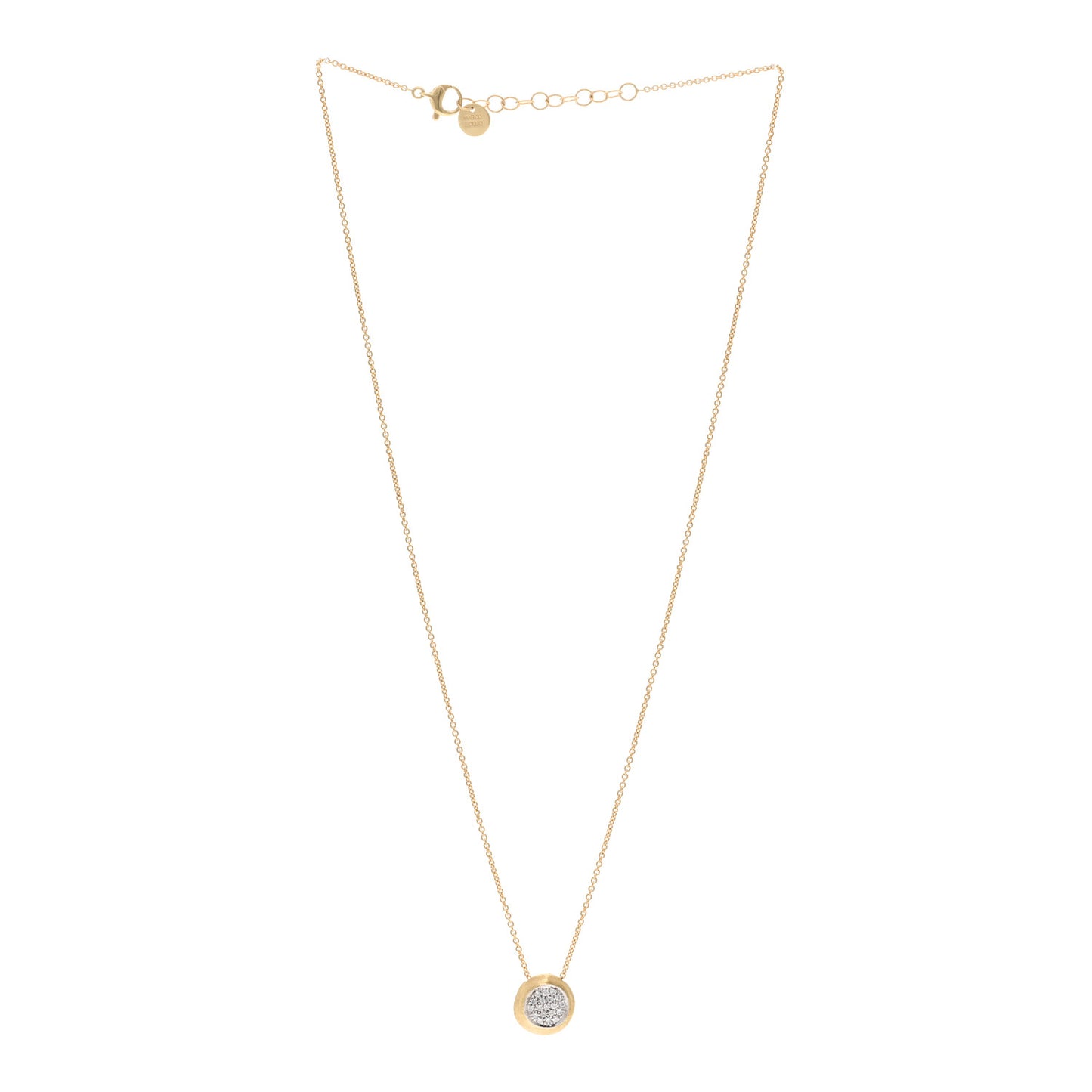 18K Yellow Gold Diamond Jaipur Pendant Necklace