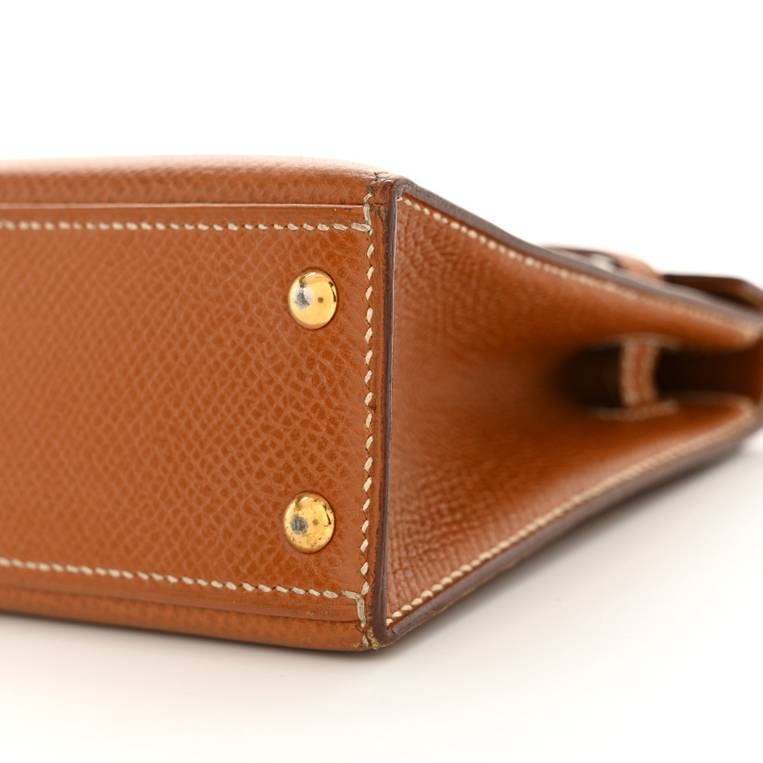 Hermes Courchevel Micro Kelly Sellier 15 Gold 10 of 12