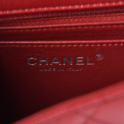 Chanel Caviar Quilted Mini Square Flap Red 6 of 10