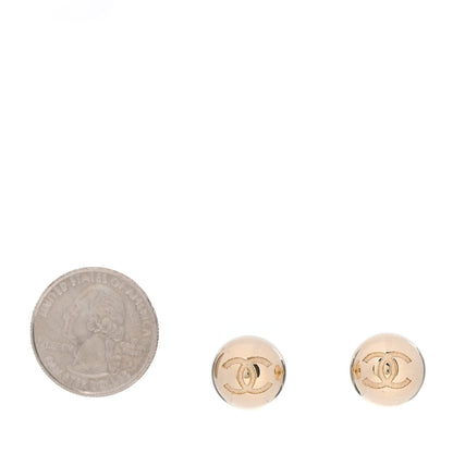 Chanel CC Large Earrings Gold 2 of 4