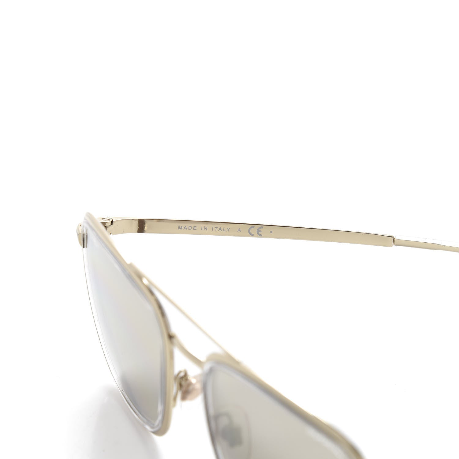 Chanel Metal Pilot Sunglasses 4241 Gold 5 of 8