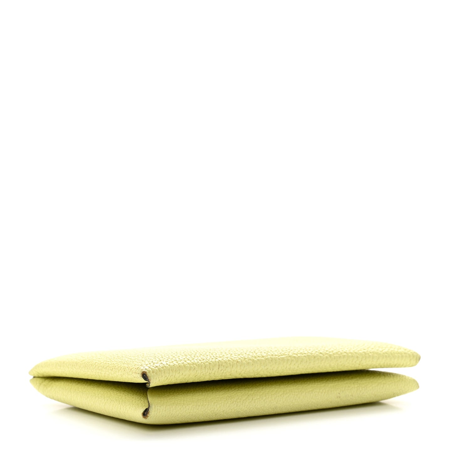 Chevre Mysore Verso Calvi Card Case Jaune Bourgeon Nata