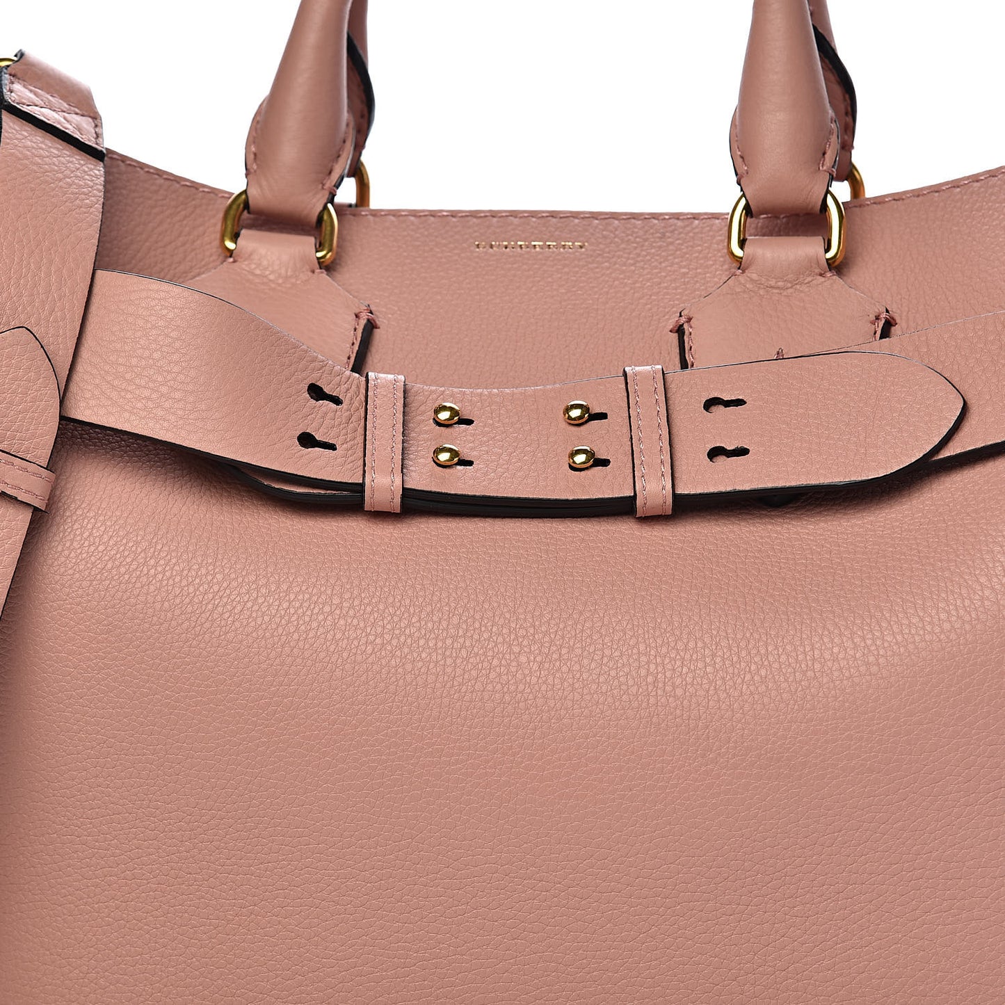 Soft Grain Calfskin Medium Belt Bag Ash Rose
