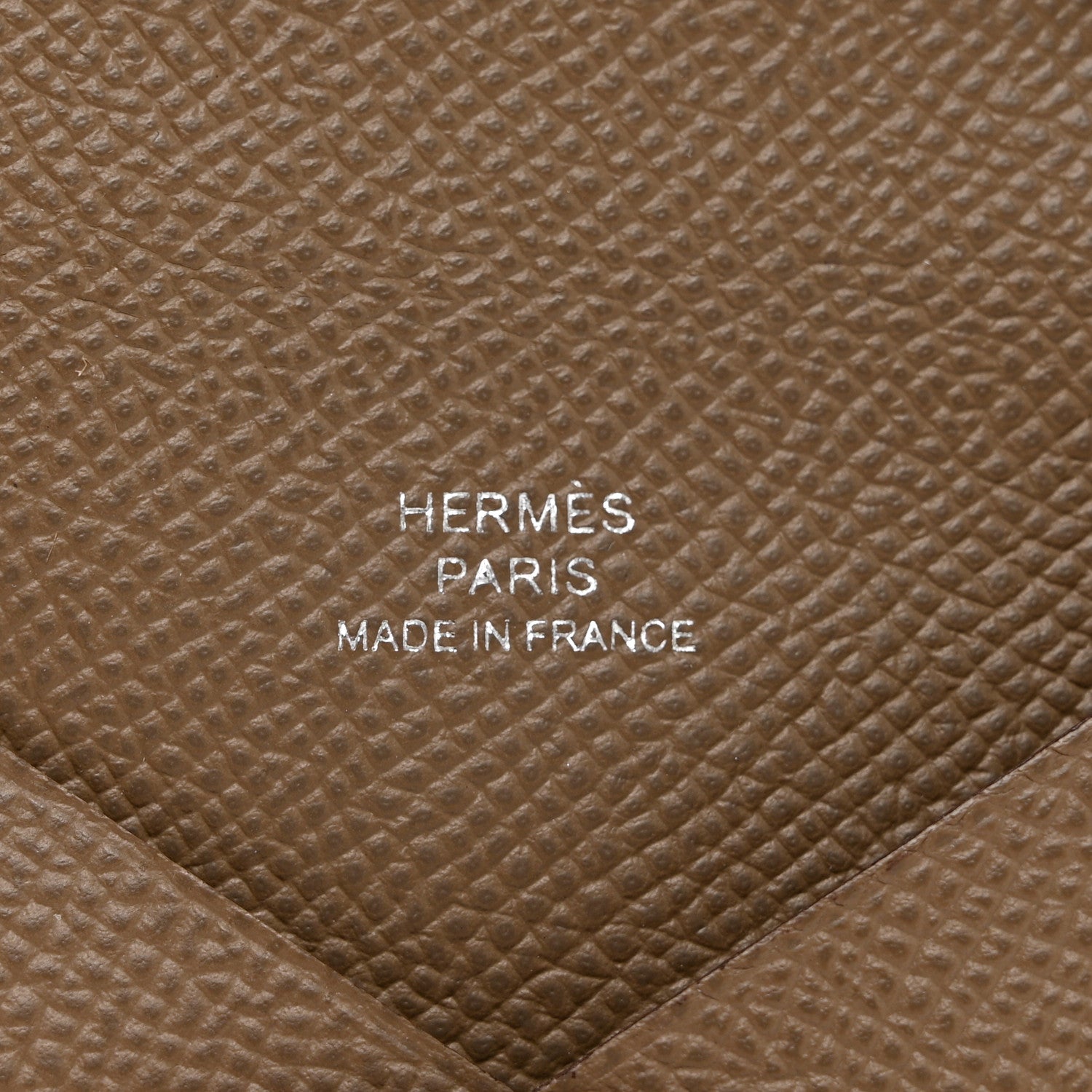 Hermes Epsom Calvi Card Case Etoupe 6 of 7