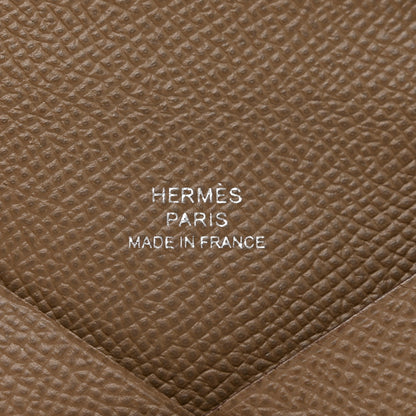 Hermes Epsom Calvi Card Case Etoupe 6 of 7