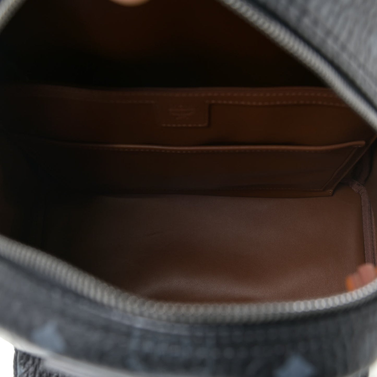 Visetos Medium Stark Logo Stripe Backpack Black