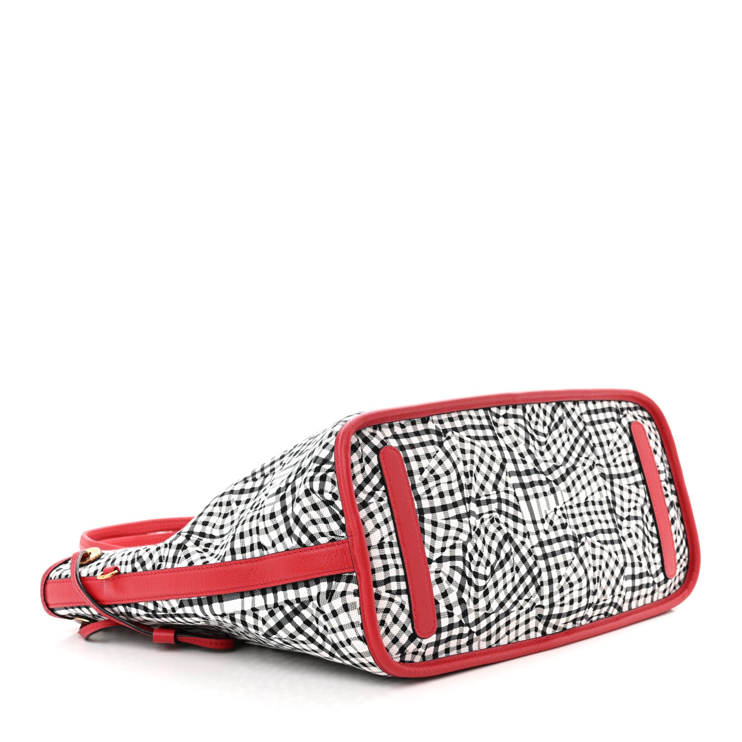 MCM Visetos Medium Liz Reversible Shopper Tote Ruby Red 8 of 15