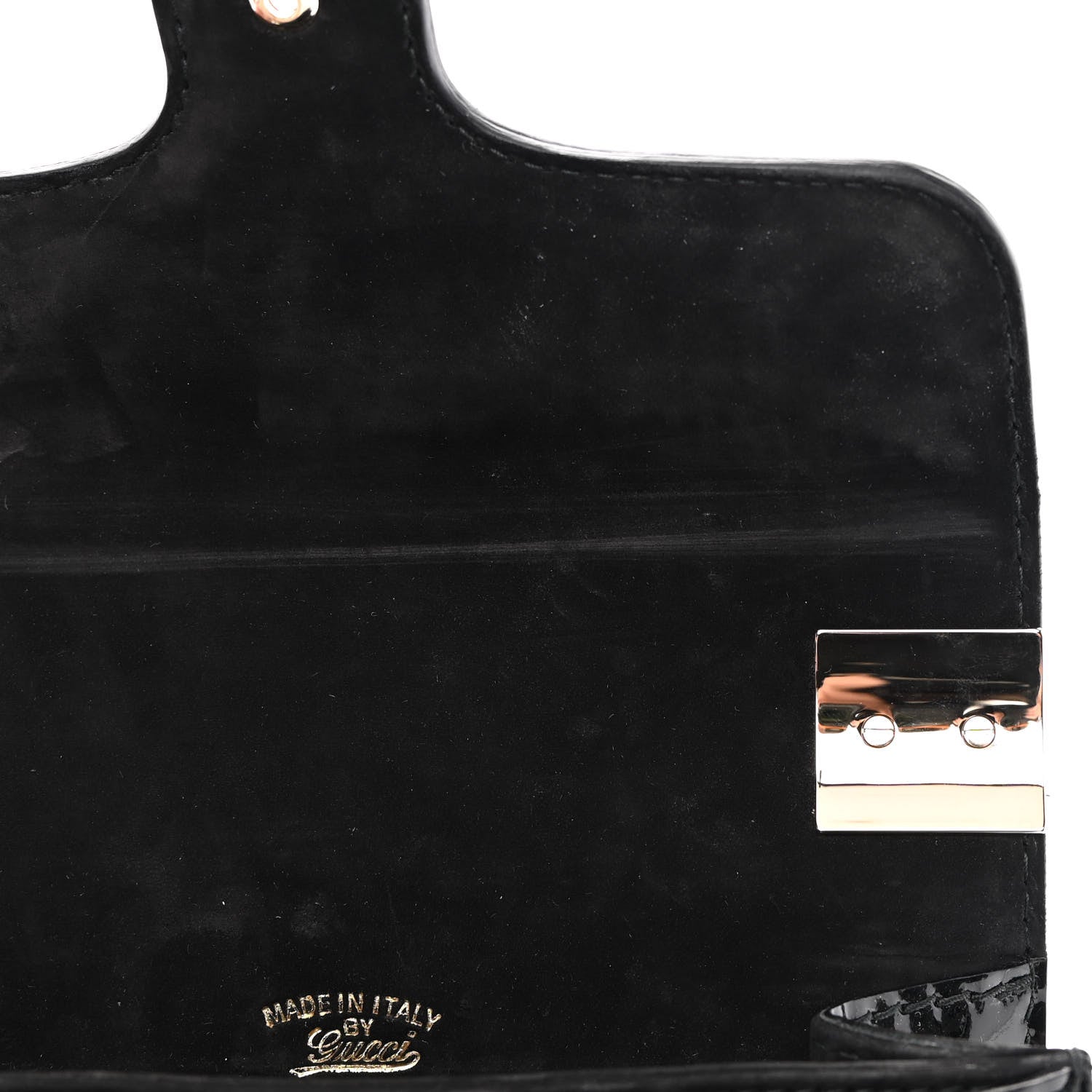 Gucci Patent 1973 Flap Bag Black 12 of 12