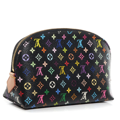 Louis Vuitton Monogram Multicolor Cosmetic Pouch Black Grenade 3 of 7