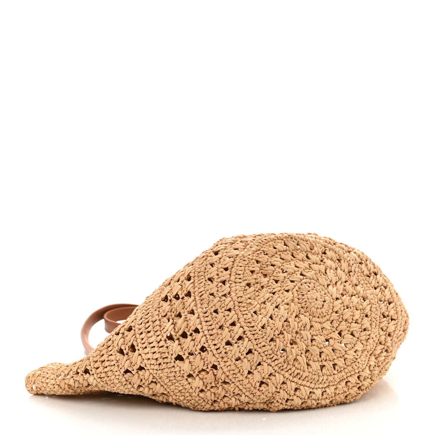 Saint Laurent Raffia Calfskin Small Panier Tote Naturel 4 of 12