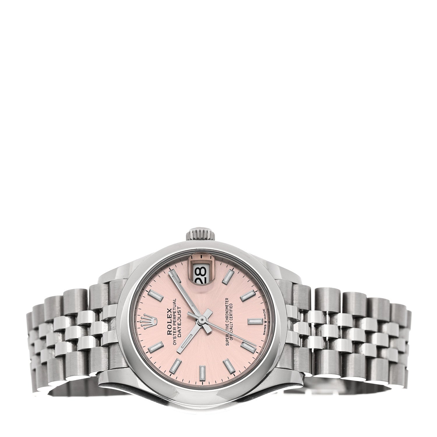 Rolex Stainless Steel 31mm Oyster Perpetual Datejust Watch Pink 278240 2 of 5