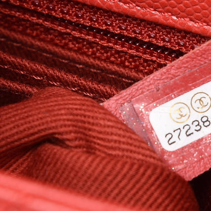 Chanel Caviar Quilted Mini Coco Handle Flap Red 9 of 9
