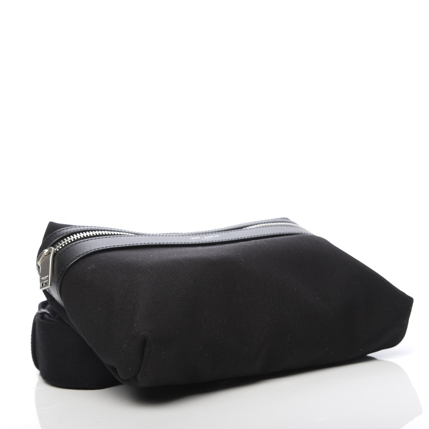 Saint Laurent Canvas Calfskin City Belt Bag Black 4 of 10
