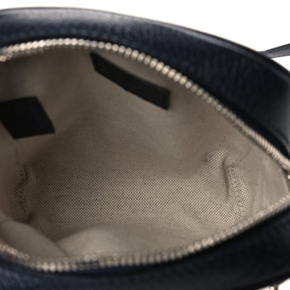 Gucci GG Supreme Monogram Textured Calfskin Web Mini Ophidia Messenger Beige Blue 5 of 9