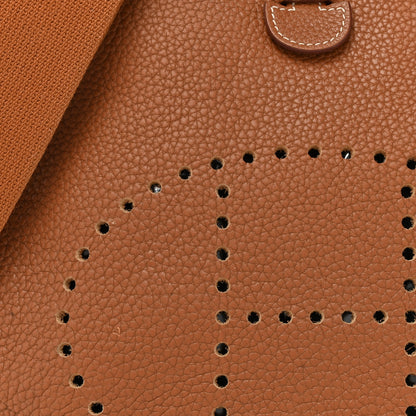 Hermes Taurillon Clemence Evelyne III PM Gold 8 of 20