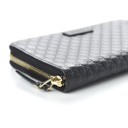 Gucci Microguccissima Zip Around Wallet Black 6 of 11