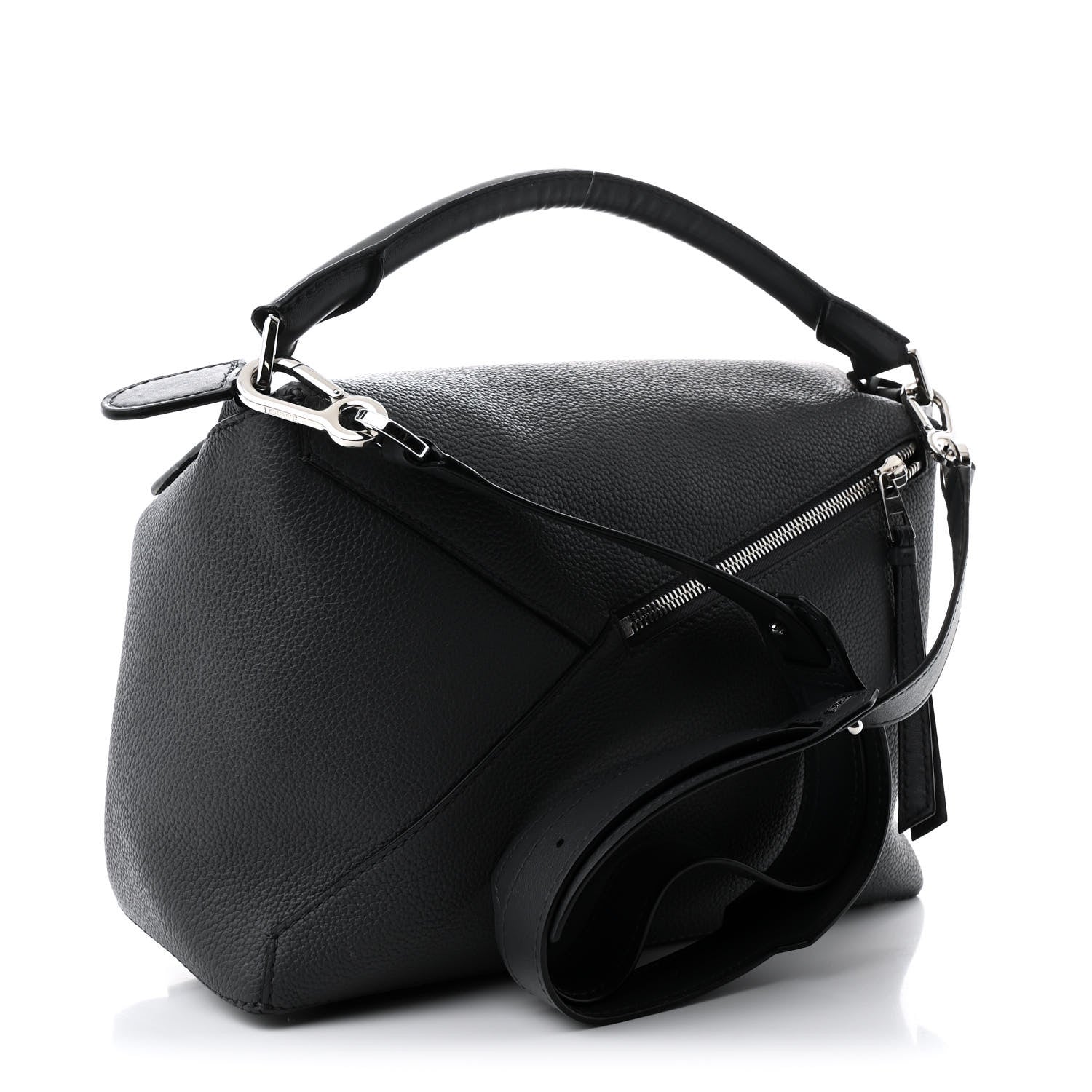 Loewe Calfskin Large Puzzle Edge Bag Dark Grey 3 of 9