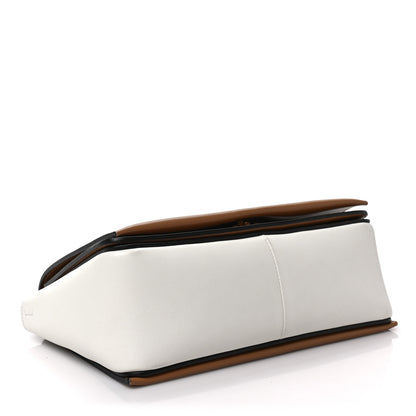 Celine Shiny Smooth Calfskin Medium Frame Shoulder Bag Tan Optic White 4 of 7